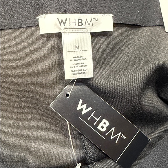 White House Black Market NWT Black Blue Gray Checkered Ponte High Rise Leggings - Picture 6 of 10